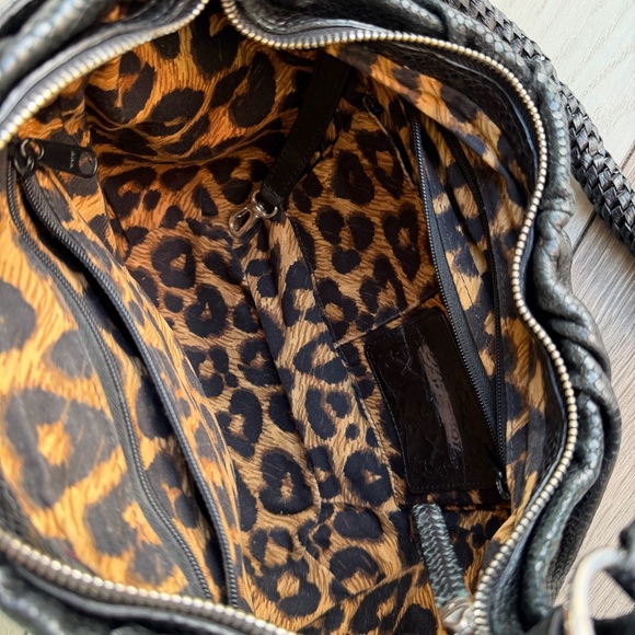 Brighton Black snake Textured Shoulder Bag - Picture 12 of 13